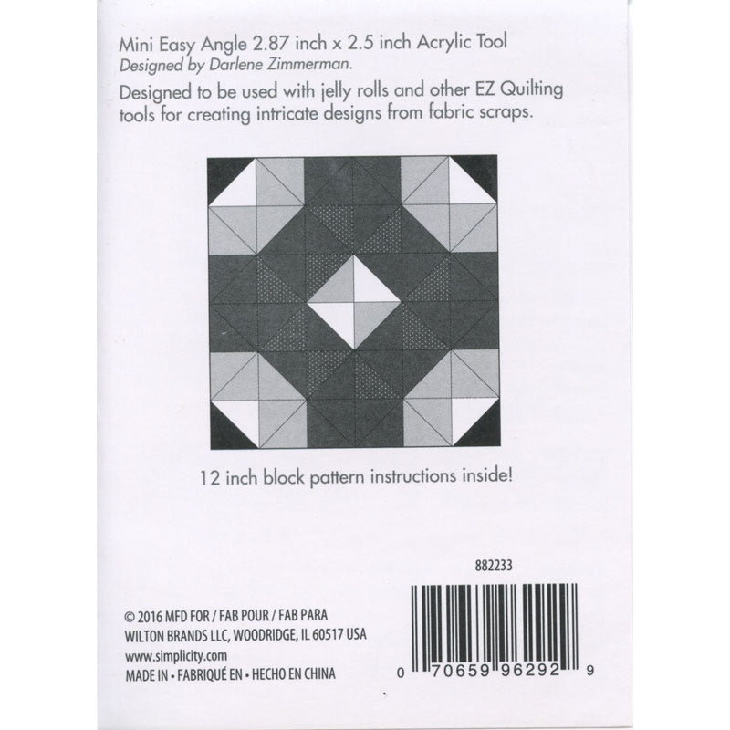 EZ Quilting Jelly Roll Ruler - Mini Easy Angle Alternative View #2