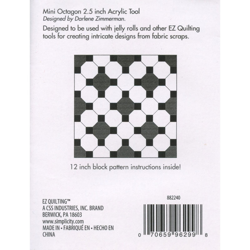 EZ Quilting Jelly Roll Ruler - Mini Octagon Alternative View #2