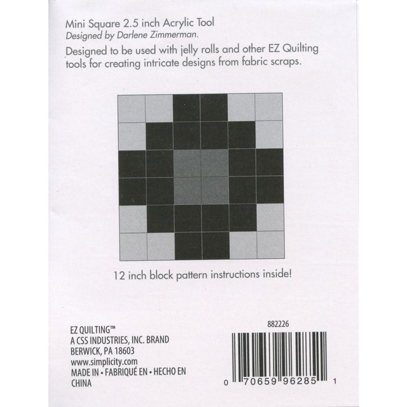 EZ Quilting Jelly Roll Ruler - Mini Square