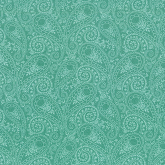 Juliette - Paisley Teal Yardage