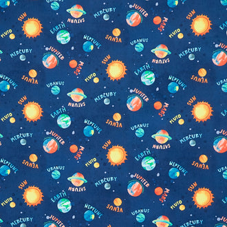 Blast Off! - Planets Navy Yardage