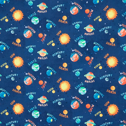Blast Off! - Planets Navy Yardage