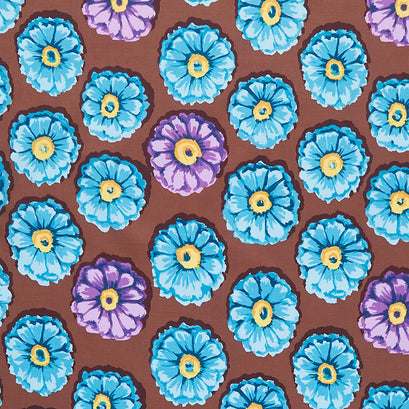 Kaffe - 85 and Fabulous Zinnia Aqua Yardage