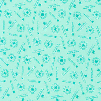 Quilt Town - Missouri Star Logo Mint Yardage