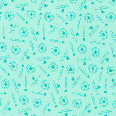 Quilt Town - Missouri Star Logo Mint Yardage