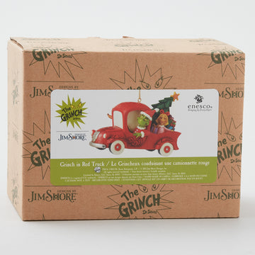 Jim Shore Dr. Seuss Grinch in Red Truck Ornament Alternative View #3