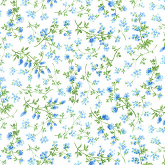 Summer Breeze 2023 - Little Blooms White Yardage