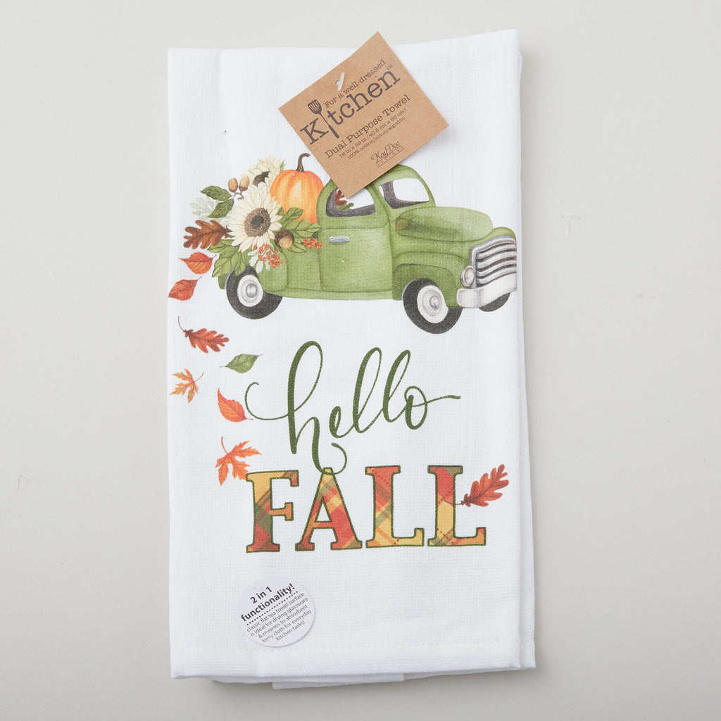 Hello Fall Towel - FOR WEBSITE & HOLIDAY STORE Primary Image