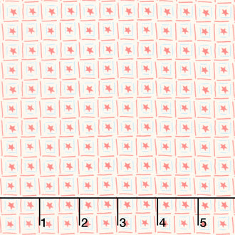 Red White and Bang - Boxed Stars Cream Yardage
