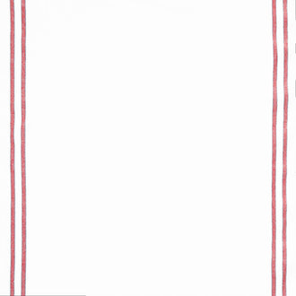 Toweling Basics - Skinny Border Stripe Red Blue Border 16" Toweling Yardage