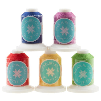 Missouri Star Jewel Tones 50 Wt Cotton Thread 5 Pack