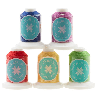 Missouri Star Jewel Tones 50 Wt Cotton Thread 5 Pack