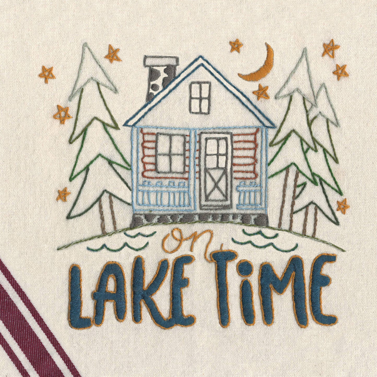 Stitcher's Revolution Lake Life Iron-On Embroidery Pattern Alternative View #2