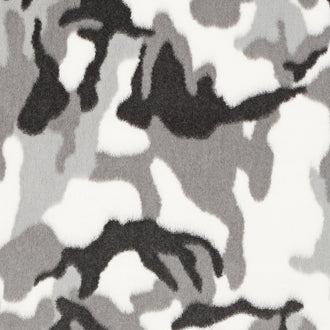 Luxe Cuddle® - Camo Gray Black Minky Yardage