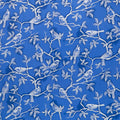 Holiday Flourish Blue - Birds Blue Metallic Yardage Primary Image