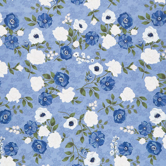 Sabrina - Fresh Cut Cornflower Yardage