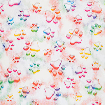 Luxe Cuddle® - Prism Paws Vibrant Yardage Primary Image