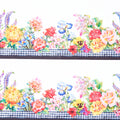 Decoupage - Floral Border Stripe Multi Yardage