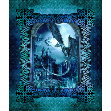 Dragons (In the Beginning) - Large Castle Blue Panel Primary Image