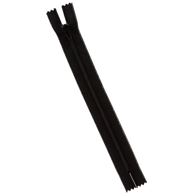 Black 7" Polyester Zipper Primary Image