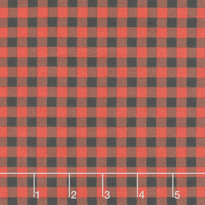 Santa's Tree Farm - Buffalo Check Red Black Yardage