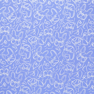 Periwinkle - Frenchie Serene Blue Yardage