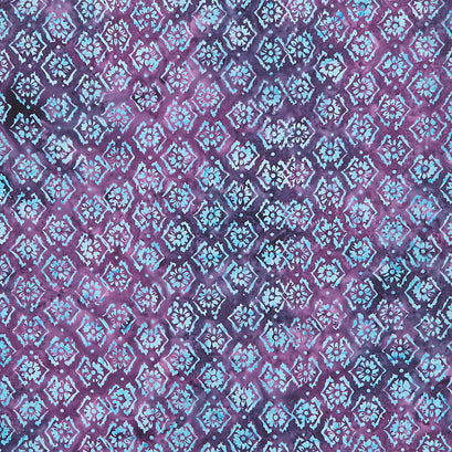 Savannah Batiks - Floral Grape Yardage