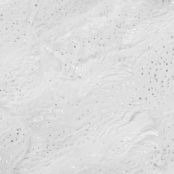 Luxe Cuddle® - Dazzle Snow Silver Metallic Yardage Alternative View #1