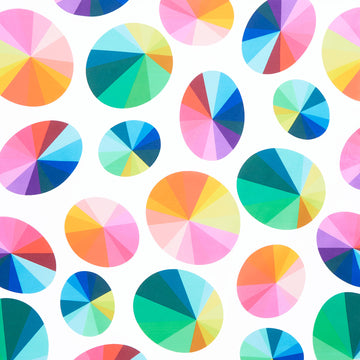 108" Quilt Back (Windham) - Color Wheels 108" Wide Backing White Primary Image