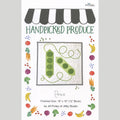 Handpicked Produce Quilt Pattern - Peas