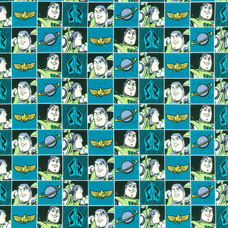 Toy Story - Buzz Spotlight Buzz Block Blue Yardage