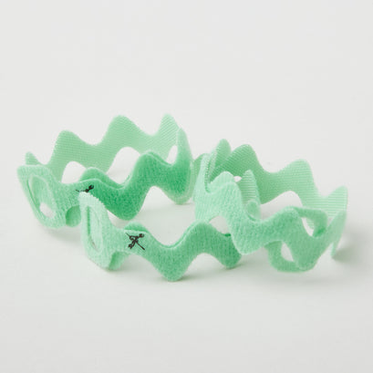 Cord Wrap, Ric Rac - Set of 3, Green