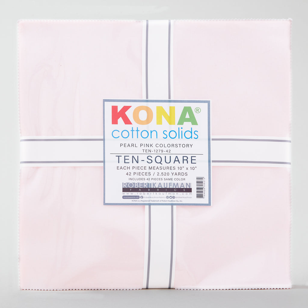 Kona Cotton Pearl Pink Ten Squares Primary Image