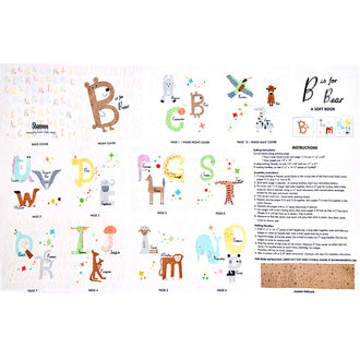 Cuddle® Prints - B Is For Bear Multi Book Panel