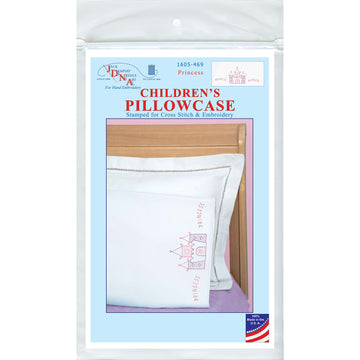 Princess Embroidery Child Pillowcase Alternative View #2