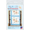 Golden Sunflowers 18" Embroidery Quilt Blocks Set Alternative View #2