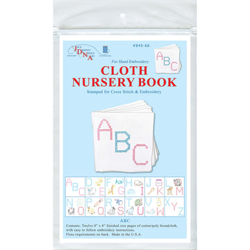 ABC Cloth Embroidery Nursery Book Kit Alternative View #2