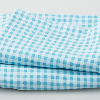 Sunflower Sweet - Gingham Light Teal 3 Yard Cut