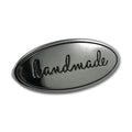Emmaline Oval Handmade Bag Label - Gunmetal