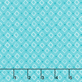 Cocoa Sweet - Diamonds All Over Teal Yardage