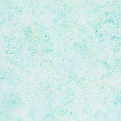 Artisan Batiks - Pastel Petals Petals Seafoam Yardage