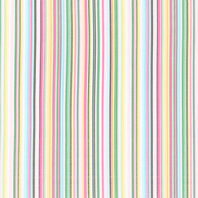 Water Lilies - Barcode Stripe Cream Multi Yardage