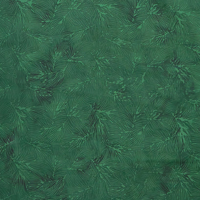 Holiday At Home Batiks - Pine Needle Green Hunter Yardage