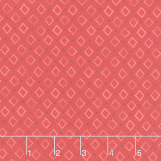 Cocoa Sweet - Diamonds All Over Red Yardage