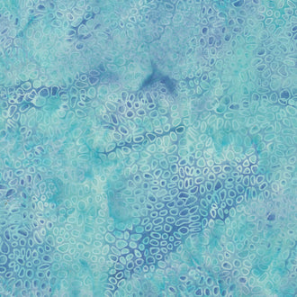 Maple Island Batiks - Cheerios Teal Cerulean Yardage