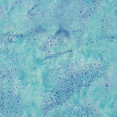 Maple Island Batiks - Cheerios Teal Cerulean Yardage
