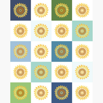 Sunflowers in my Heart - Sunflower Multi Panel