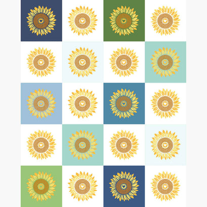 Sunflowers in my Heart - Sunflower Multi Panel