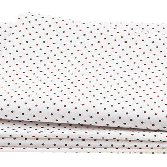 Swiss Dot Brown 2 Yard Cut