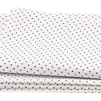 Swiss Dot Brown 2 Yard Cut